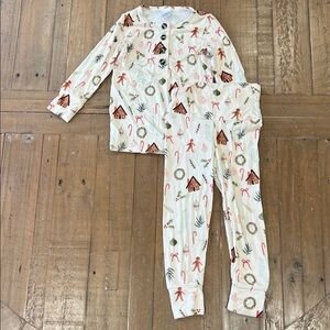 Lou Lou & co buddy holiday pajamas 12-24 months gingerbread Christmas 2 piece